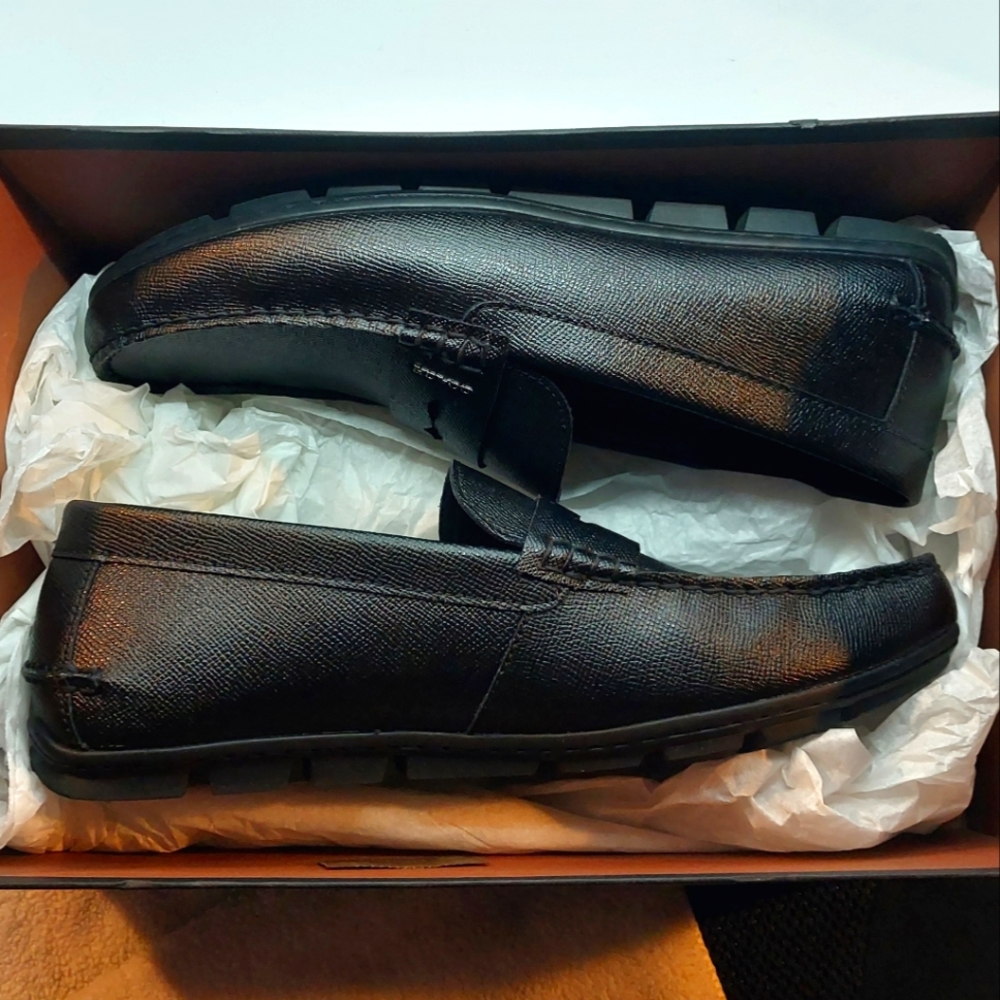 COACH Size-11 Black Dress Shoes